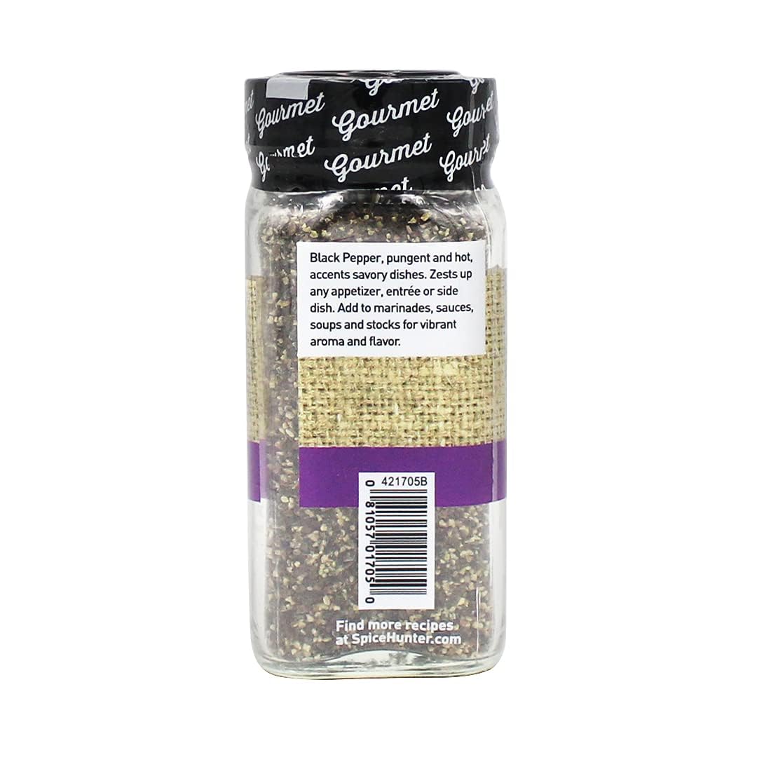 Spice Hunter Black Pepper, Coarse Ground, Organic, 1.7 Ounce (Pack Of 6)