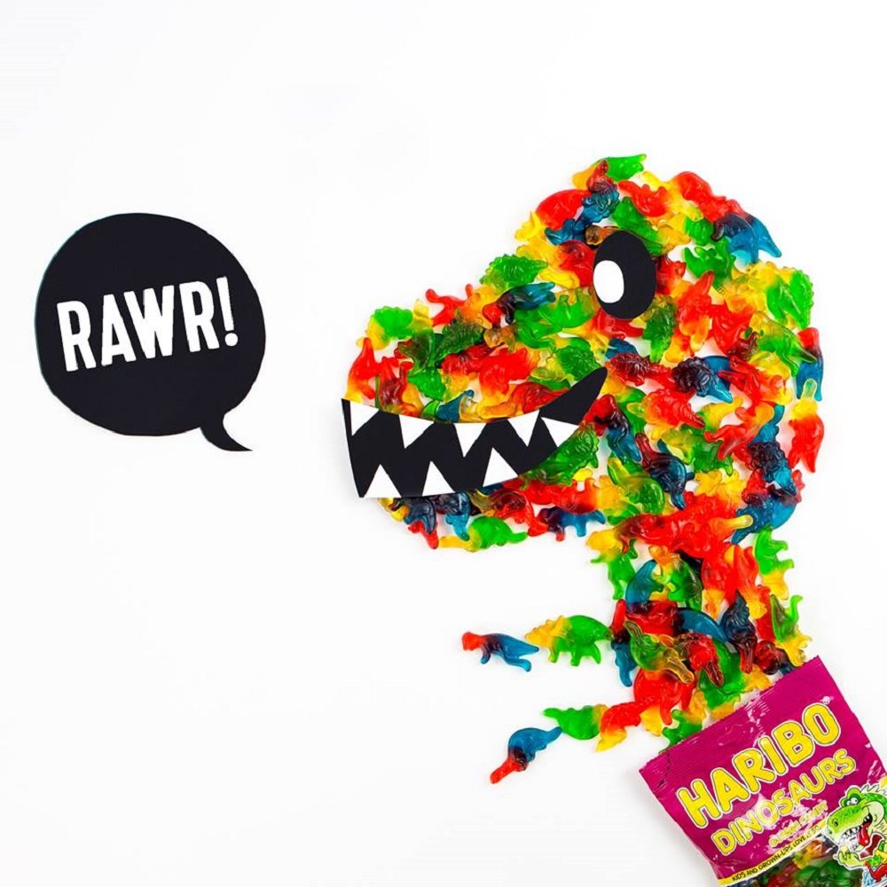 Haribo Gummi Candy, Dinosaurs, 5 Oz. Bag