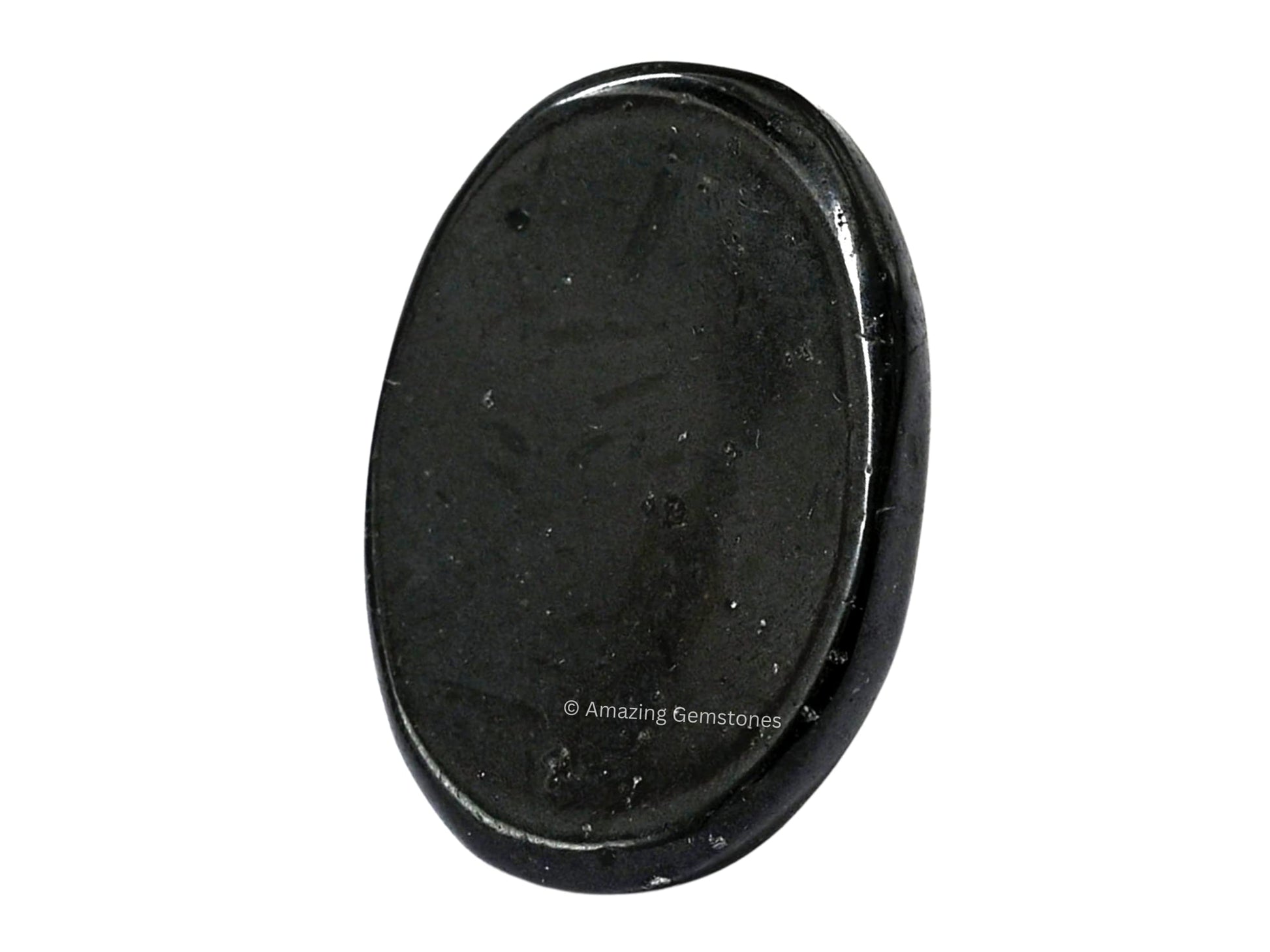 Black Tourmaline Crystal Worry Stones For Anxiety -1 Piece Thumb Worry Stone For Stress Meditation, Anxiety Relief Items Healing