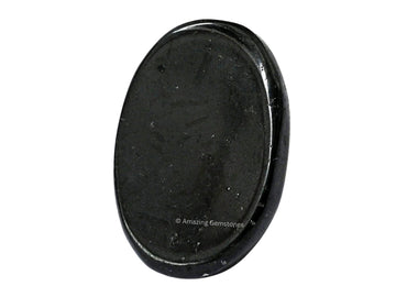 Black Tourmaline Crystal Worry Stones For Anxiety -1 Piece Thumb Worry Stone For Stress Meditation, Anxiety Relief Items Healing