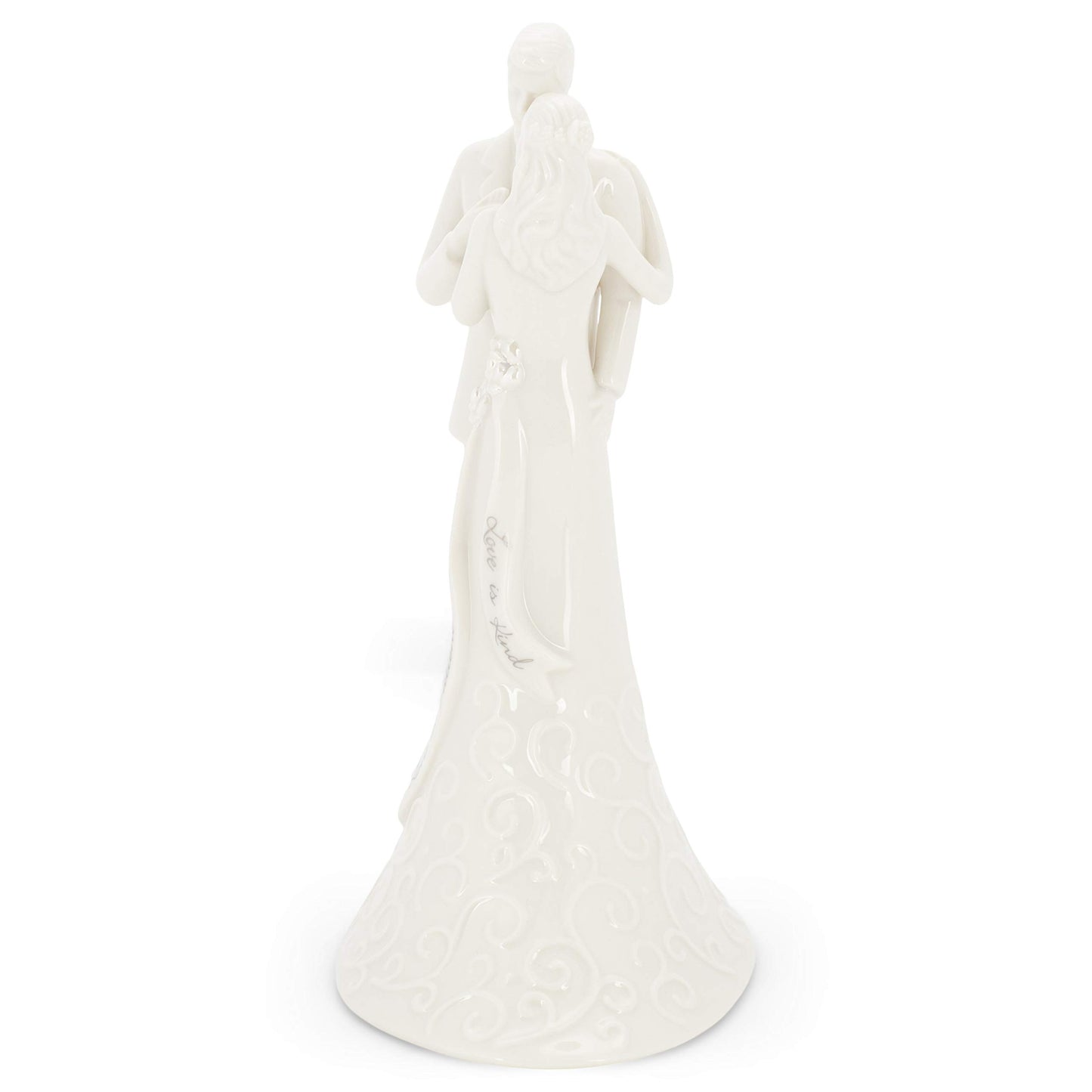 Roman Wedding Anniversary Cake Topper, 8.5-Inch Porcelain, Model 13226, White