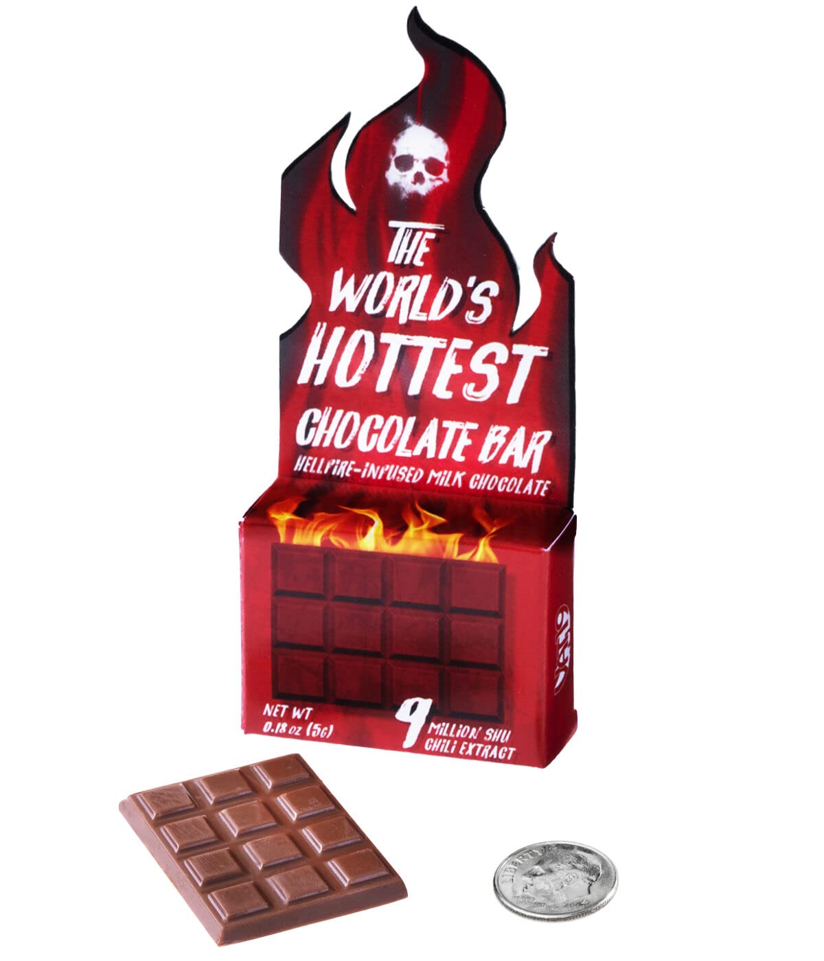 VAT19 Worlds Hottest Chocolate Bar - Super Spicy, 9 Million SHU, Small 1.5 inches