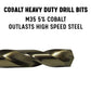 Drill America 40 X 6 Cobalt Aircraft Extension Drill Bit (Pack Of 12), Glbco Series