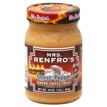 Mrs. Renfros Hot Ghost Pepper Nacho Cheese Sauce, 16 Ounce (Pack of 6)