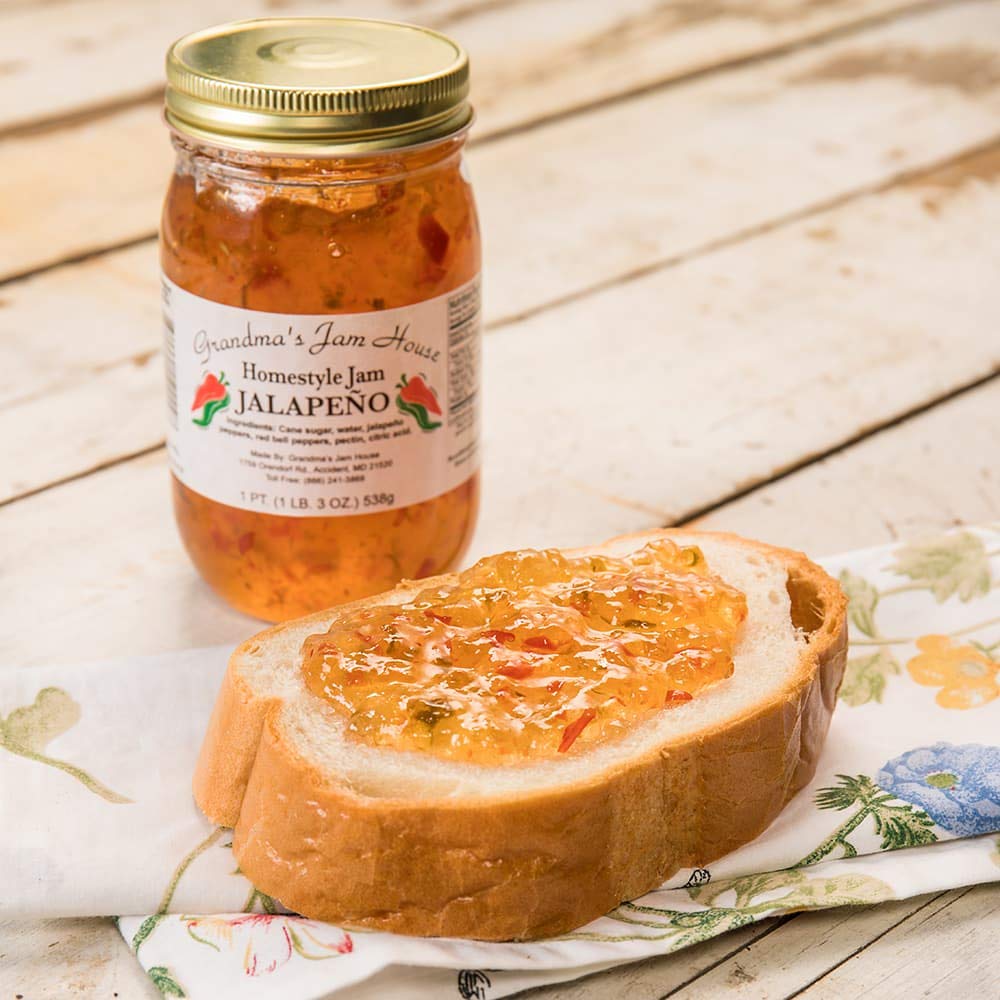 Homestyle Jalapeno Jam - One Pint - Grandma'S Jam House