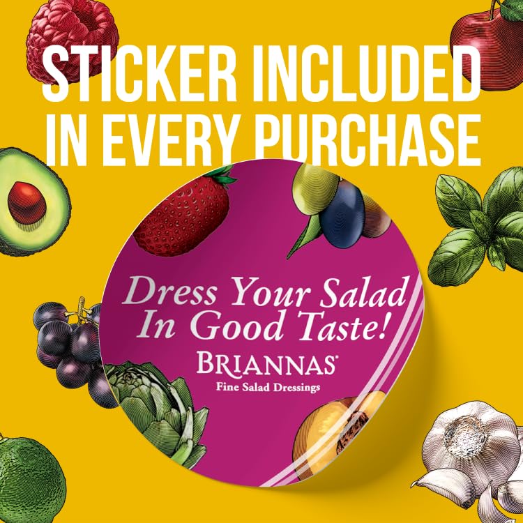BRIANNAS - Avocado Oil Dairy-Free Garden Ranch Dressing - Nutrient Rich, No Sugar, Keto Friendly Salad Dressing made with 100% A