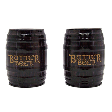 Wowser Harry Potter Inspired Butterbeer Chewy Candy, 2 Pack Barrel Tin, 1.5 Ounce, Fun and Delicious Treat, Brown