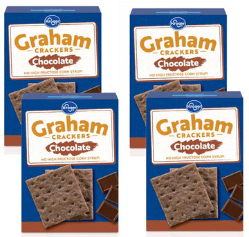 generic Chocolate Graham Crackers Kroger Pack of 4 14.4oz