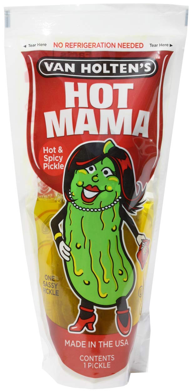 Van Holten'S Pickles - Hot Mama Pickle-In-A-Pouch - 12 Pack