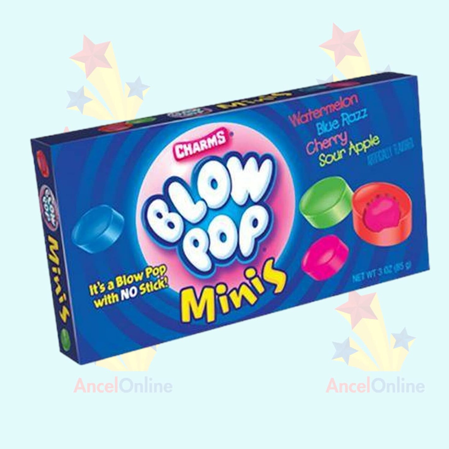 Charms Blow Pops Minis Theater Box, 3.5 Oz (Pack Of 12)