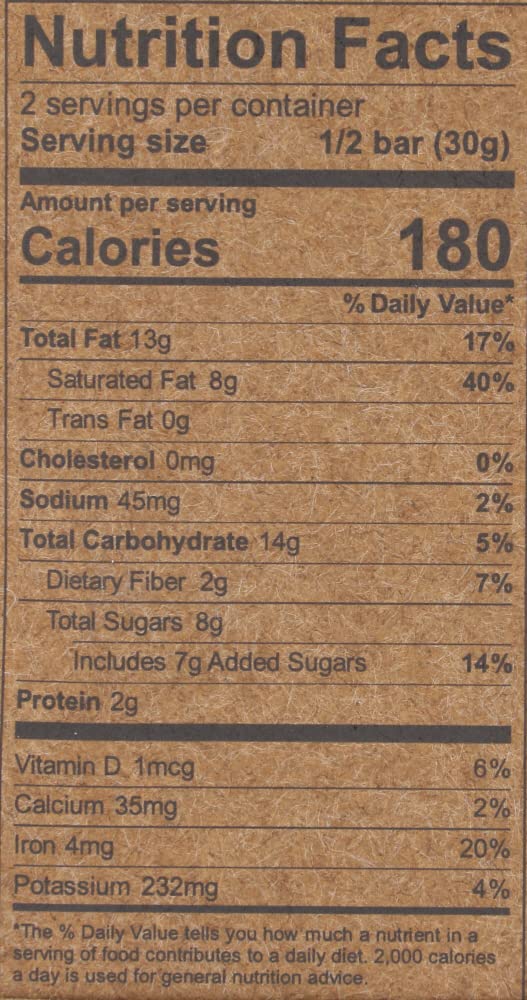 Hu Kitchen Bar Chocolate Vanilla Quinoa Qrispy, 2.1 Oz