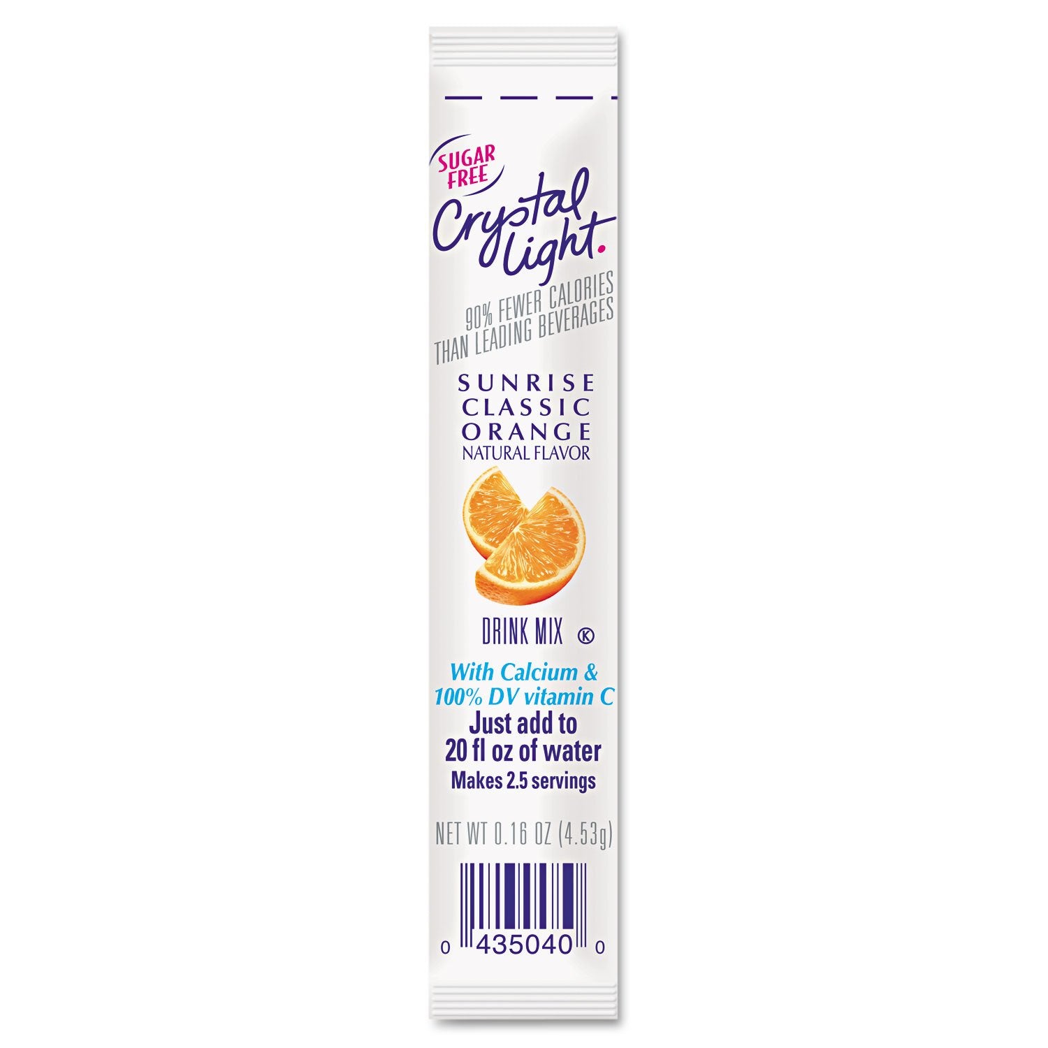 Crystal Light 00504 on the Go, Sunrise Orange, 16oz Packets, 30/Box