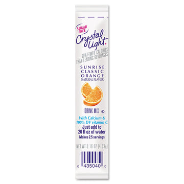 Crystal Light 00504 on the Go, Sunrise Orange, 16oz Packets, 30/Box