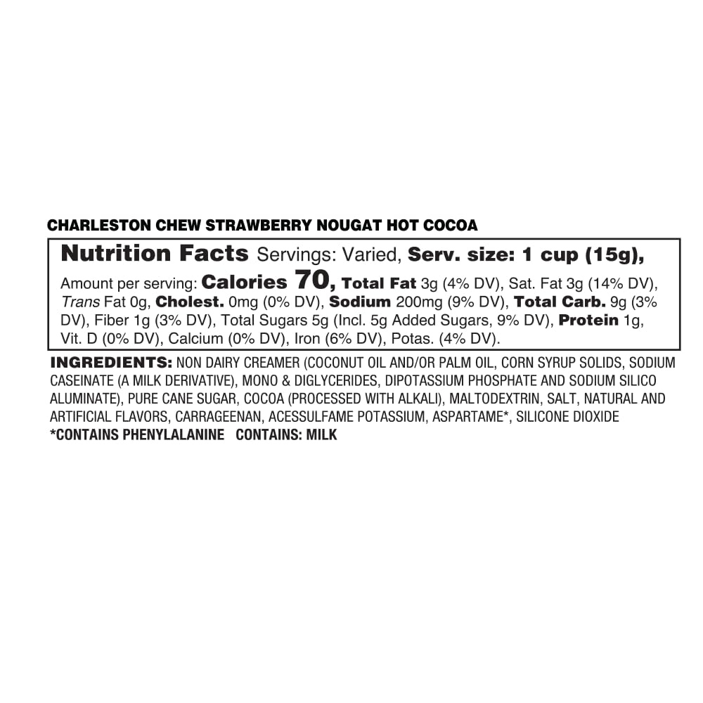 Tootsie Roll Charleston Chew Strawberry Hot Chocolate Pods, 40 Count, Compatible with 2.0 K-Cup malt-inspired, Model TR CHSN40