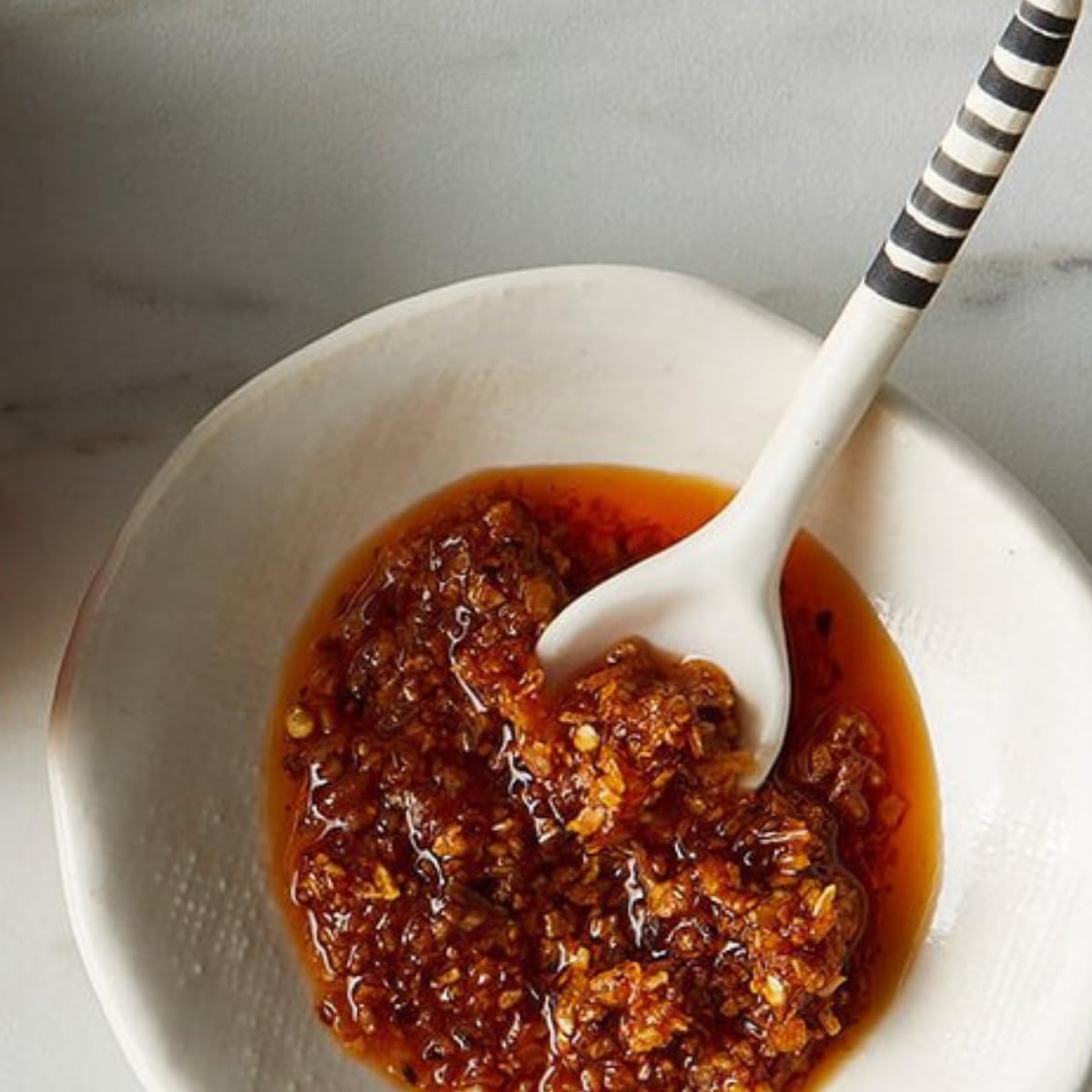 Chile Crunch Spicy Condiment - All Natural Hot Chile Crunch - 3 Jars, 8 Ounce Each