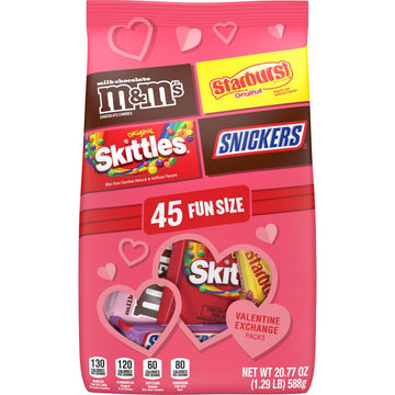M&M's, Snickers, Skittles & Starburst Fun Size Variety Pack, 45 Count