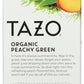 Tazo Teas, Organic, Green Tea, Peachy Green Flavored, 20 Filterbags, 1.4 Oz (40 G) - 2Pc