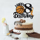 Crseniny Basketball Cake Topper - 8th Birthday Party Decorations, Kids Sports Theme, Suitable for Boys and Girls