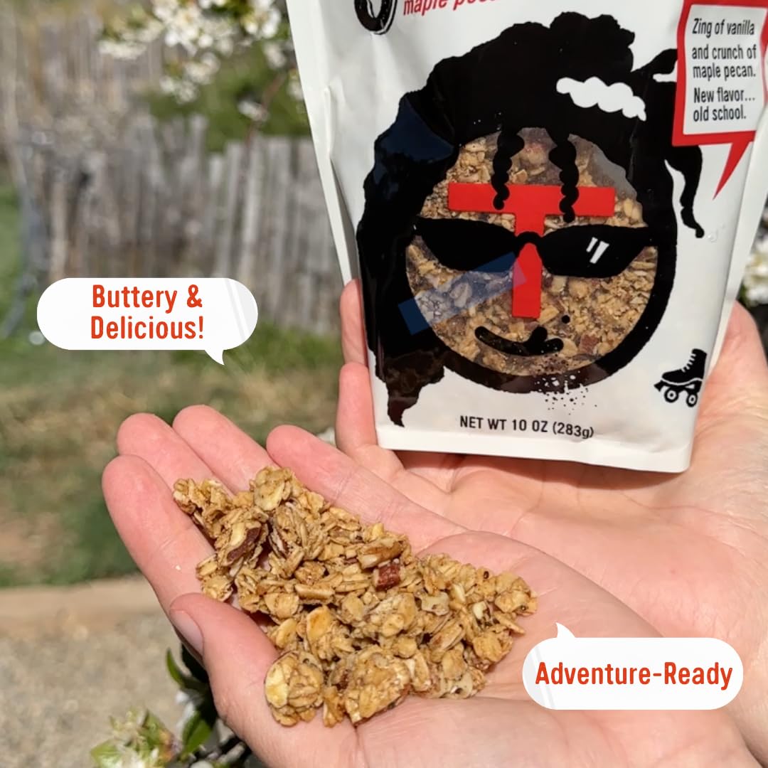 Taos Bakes - Maple Pecan & Madagascar Vanillar Granola - Crunchy Granola Breakfast Snack - Gluten Free, No Gmos, No Fillers - 10
