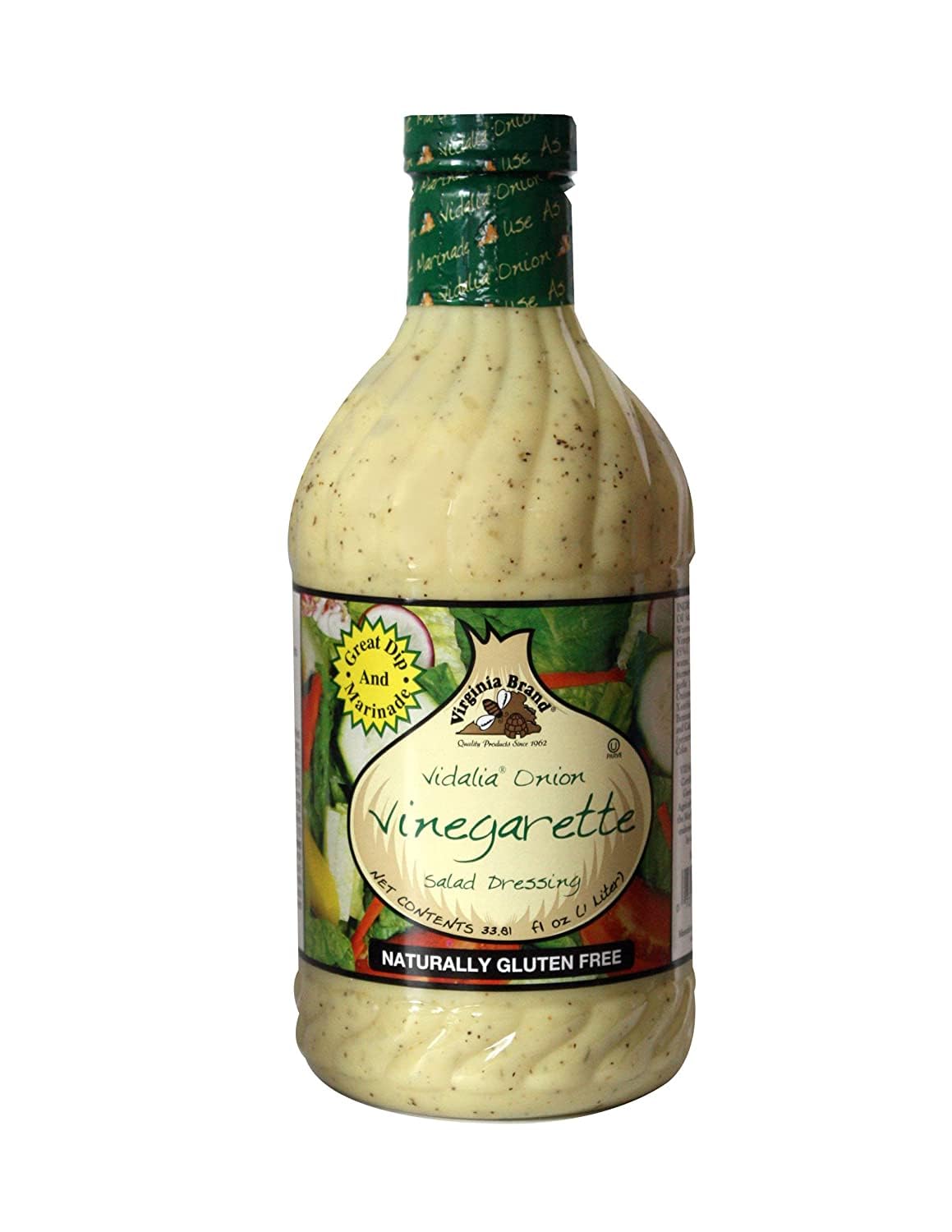 Virginia Brand Vidalia Onion Vinaigrette, 33.8oz, Model 1209-12, Pack of 1