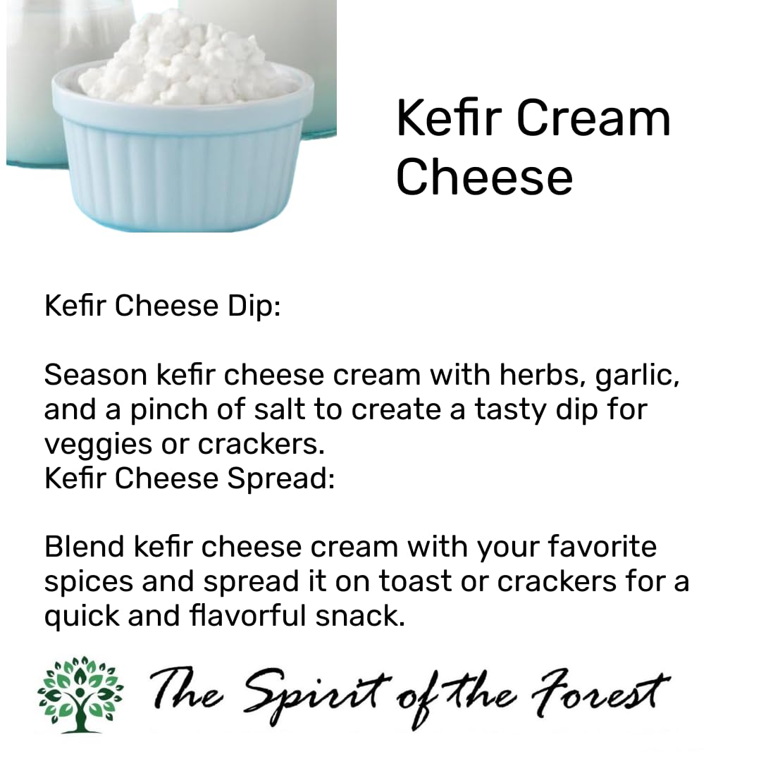 The Spirit Of The Forest Milk Kefir Grains, DIY Probiotic Drink, 0.18 Ounce