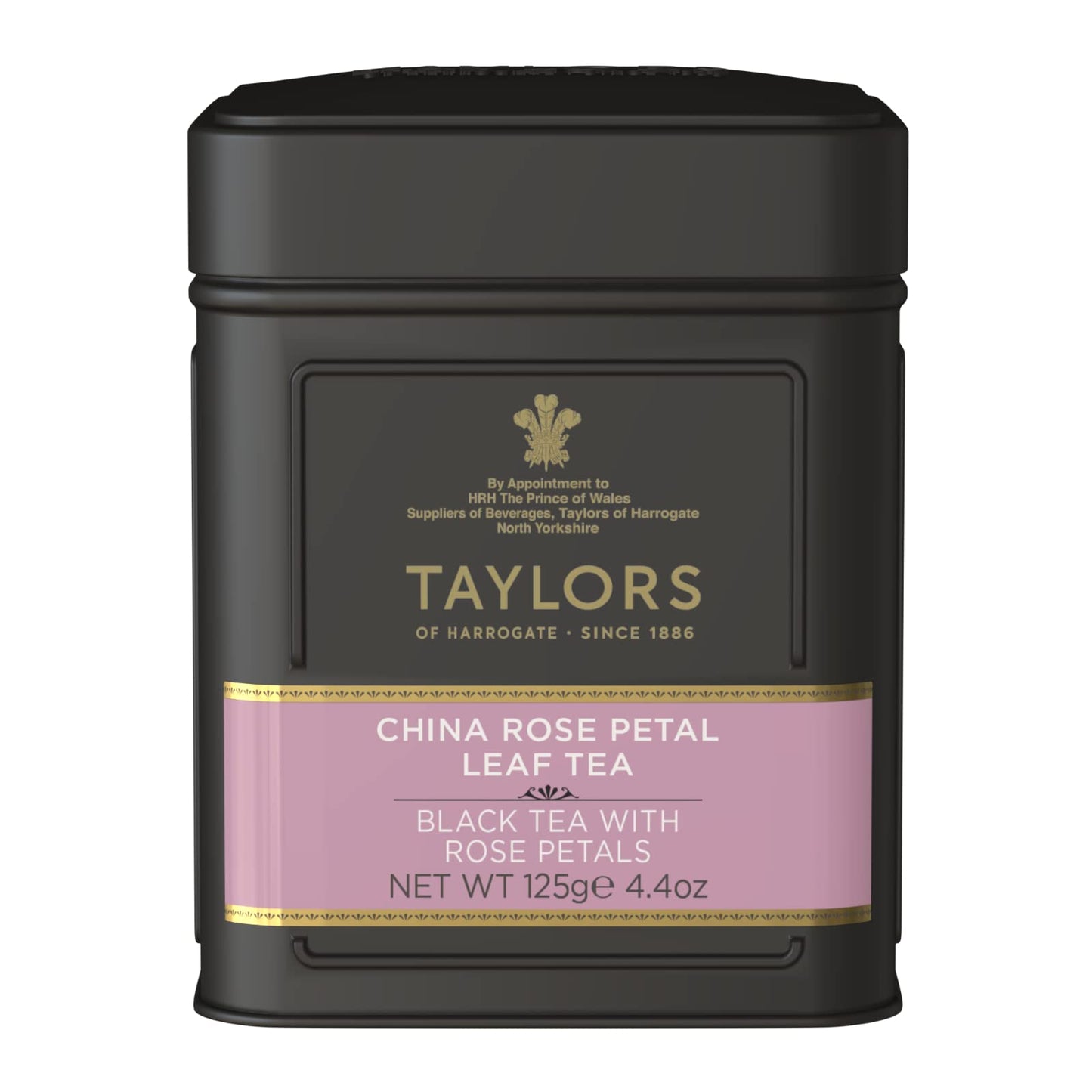 Taylors Of Harrogate China Rose Petal Loose Leaf, 4.41 Ounce Tin