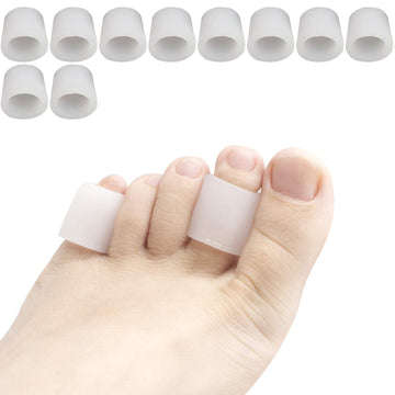 Yimanduo 5 Pairs Toe Sleeves, Toe Protectors For Corns Remover, Callus Cushion, Bunion Treatment, Ingrown Nails, Pinching, Cramp