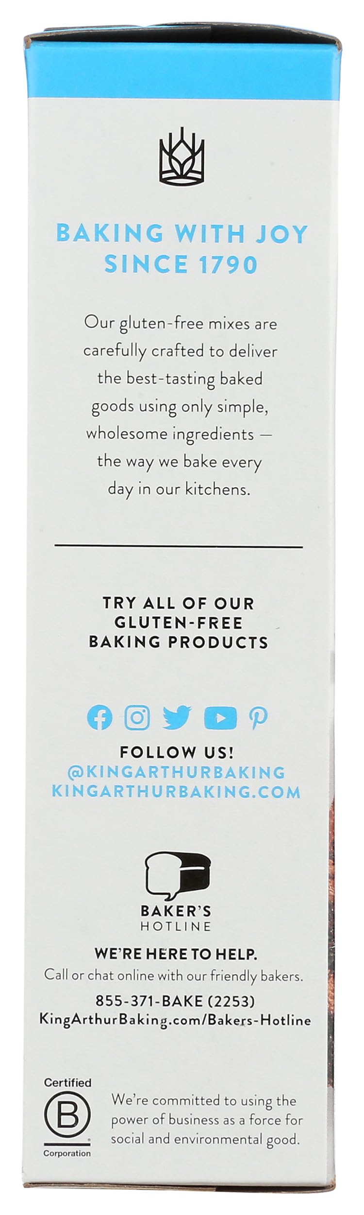 King Arthur Flour Cake Mix, Gluten Free Chocolate, 22 Oz