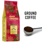 Door County Coffee Jingle Bell Java Flavored Coffee Ground - 8oz Bag - Holiday Seasonal - Medium Roast - 100% Specialty Arabica