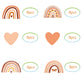 48 Pcs Boho Rainbow Party Cupcake Toppers For Boho Rainbow Birthday Party Decorations