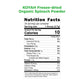 KOYAH - Organic USA Grown Spinach Powder (Equivalent to 30 Cups Fresh): Freeze-Dried, Whole-Leaf Powder