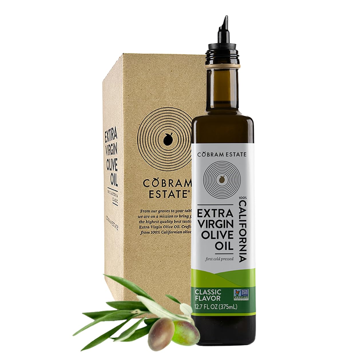 Cobram Estate Classic 100% California Extra Virgin Olive Oil, First Cold Pressed, Non-GMO, Keto Friendly, High in Antioxidants,