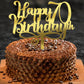 Ruscalin Acrylic Gold Happy 70Th Birthday Cake Topper,70 Birthday Party Cake Decorations