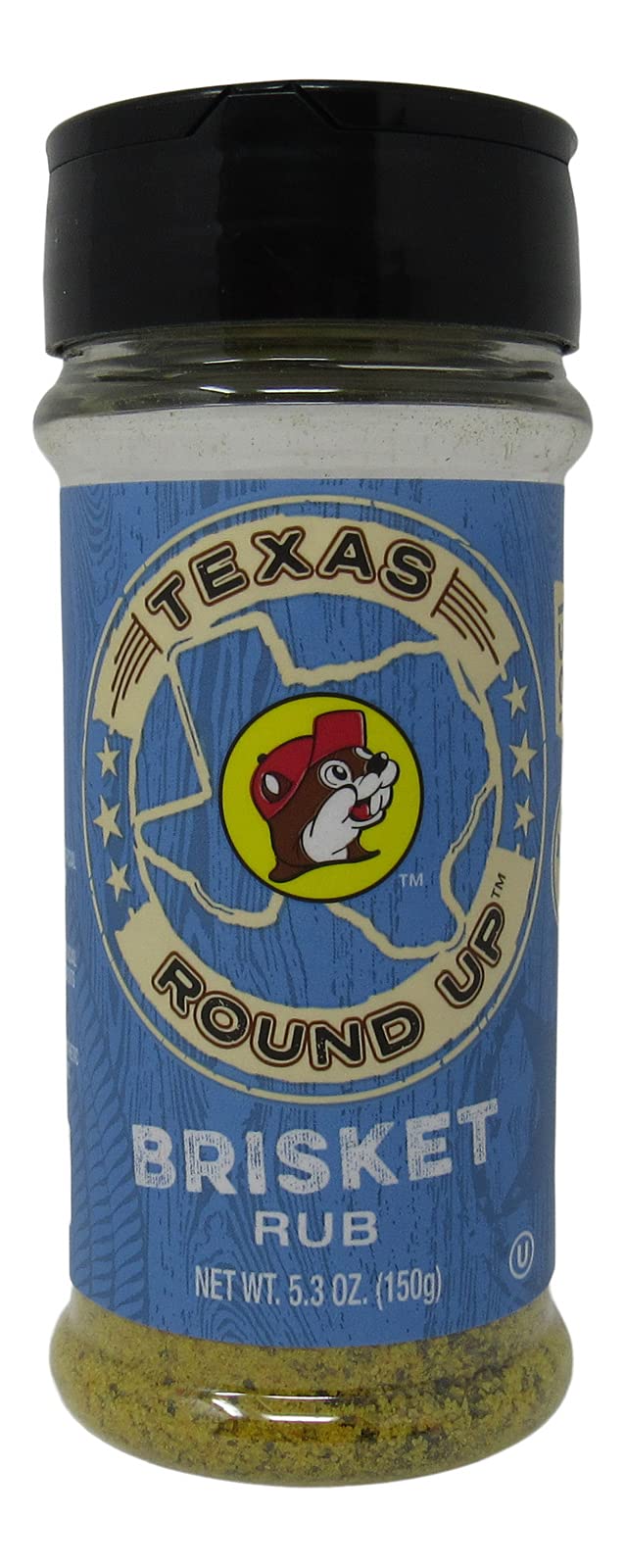Buc-ees Brisket BBQ Rub, Gluten Free, 5.3 Ounce Shaker Bottle