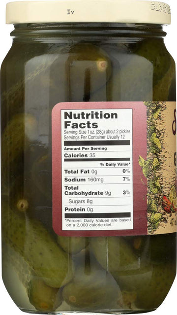 Sechlers Pickles Gherkins Sweet, 16 Oz