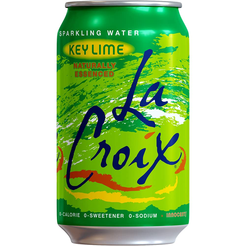 La Croix Sparkling Water Naturally Essenced Sparkling Water, Key Lime, 12 Fluid Ounce (Pack Of 12)