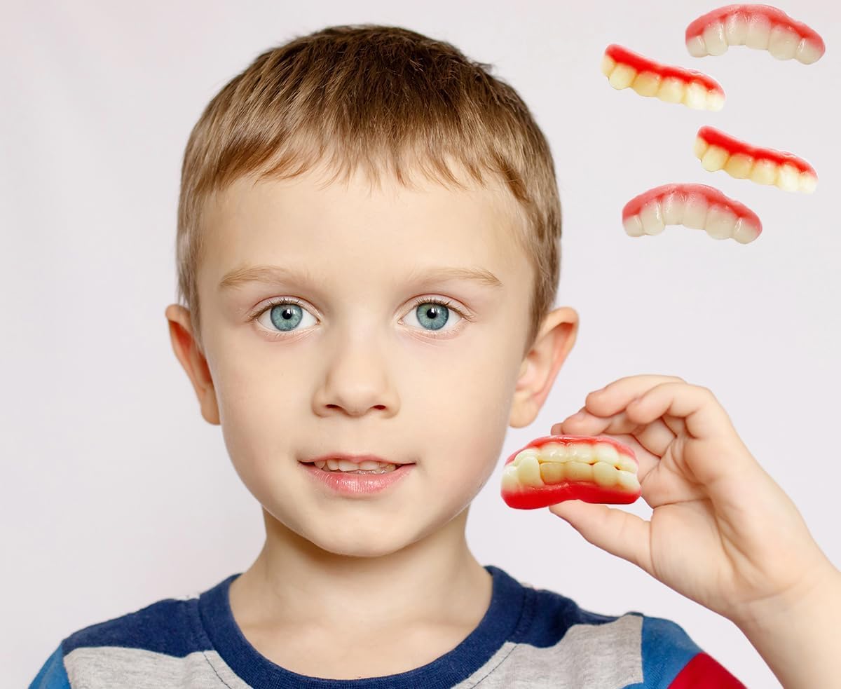 Gummi Teeth Candy, Delicious Fruit Flavors Gummies (13.2 Pounds)