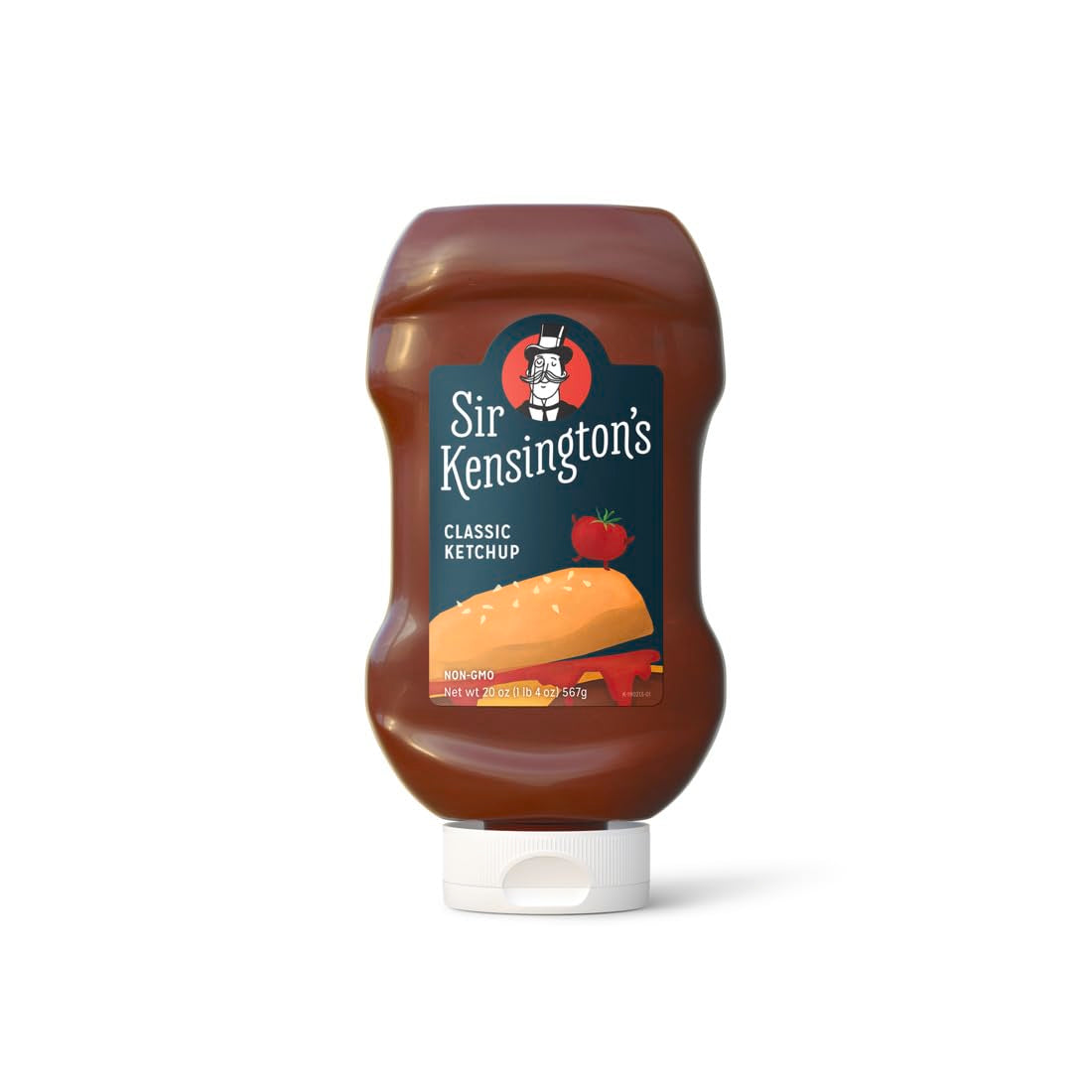 Sir Kensingtons Classic Ketchup  Squeeze Bottle  Non-GMO  No Artificial Colors  No Artificial Flavors  Soy Free  Gluten Free  Vegan  20oz  Pack of 12