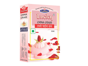 LUCKY CHINA GRASS (ROSE Flavor 100 gm)[Pack of 5]