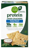 Simple Truth Protein Crisp Crackers, Zesty Ranch Flavor, 10g Protein, 6g Fiber, Non-GMO, No Artificial Colors or Flavors, 4.25 o