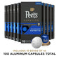 Peets Coffee Medium Roast Decaf Espresso compact pieces Compatible with Nespresso - 100 Count (10 Boxes of 10 compact pieces)