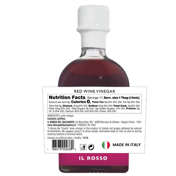 Il Tinello Red Wine Vinegar Aceto di Vino Rosso, (8.45 fl oz) 250ml