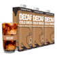 Wandering Bear DECAF Cold Brew Coffee  32 fl oz  3 pack - Smooth  Bold  Unsweetened  Shelf-Stable  and Ready to Drink Iced Coffee  Cold Brewed Coffee  Cold Coffee