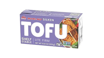 Mori-Nu Silken Tofu Lite Firm | Velvety Smooth And Creamy | Low Fat, Gluten-Free, Dairy-Free, Vegan, Made With Non-Gmo Soybeans, Ksa Kosher Parve | Shelf-Stable | Provides Protein | 12.3 Oz X 12 Packs