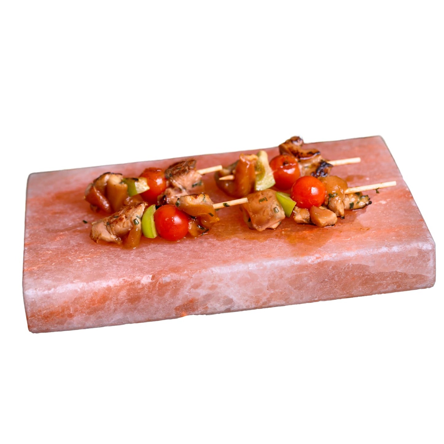 Spantik Himalayan Salt Block Cooking Plate, 12x8x1.5 Inch, Pink, Food Grade Rock Salt, Ideal for Grilling and Serving
