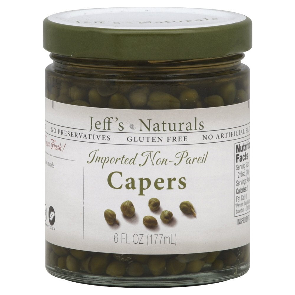 Jeffs Natural Imported Non Pareil Capers, 6 Ounce - 6 Per Case.6