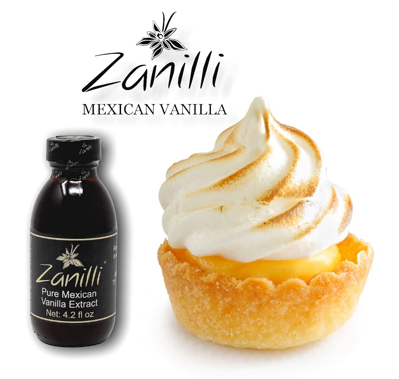 Zanilli Mexican Vanilla Extract - 4.2Fl Oz - Pure Vanilla Extract For Baking - No Sugar Added - Gluten Free