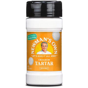 Newman's Own Cream of Tartar, Baking essential to fluff up meringues, cookies, and cakes, Non-GMO, Kosher, 3.25 Oz. Bottle