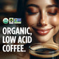Vitacup Perfect Low Acid Coffee Beans, Usda Organic & Fair Trade, Mycotoxin Free, Dark Roast Guatemala Single Origin, Clean & Pu