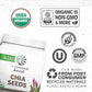 Sunwarrior Chia Seeds Organic Non-GMO Keto Vegan Superfood 360g Tub (30 Servings)